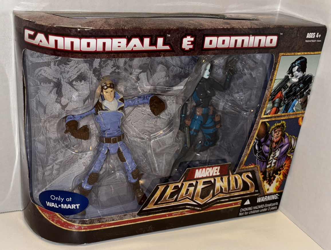 Photo 2 of $65 NEW HASBRO MARVEL LEGENDS ACTION FIGURES & ACCESSORIES 2-PACK, “CANNONBALL” & “DOMINO”  (WALMART EXCLUSIVE)