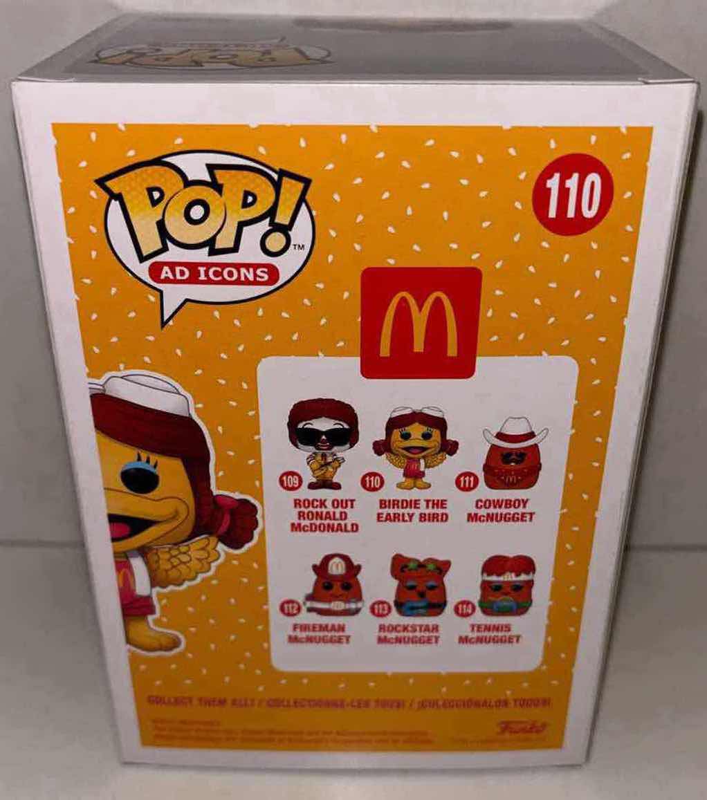 Photo 4 of NEW FUNKO POP! ICONS VINYL FIGURE, MCDONALDS #110 BIRDIE THE EARLY BIRD