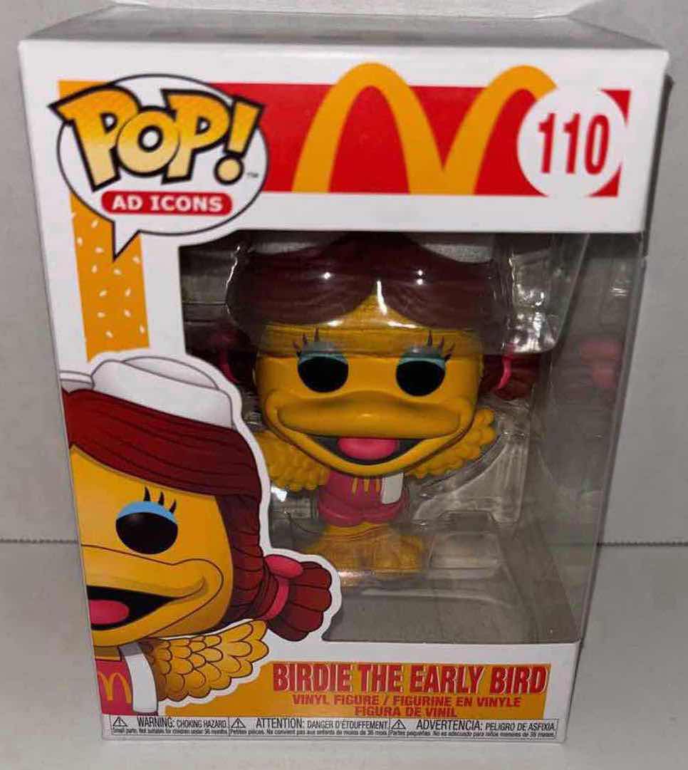 Photo 2 of NEW FUNKO POP! ICONS VINYL FIGURE, MCDONALDS #110 BIRDIE THE EARLY BIRD