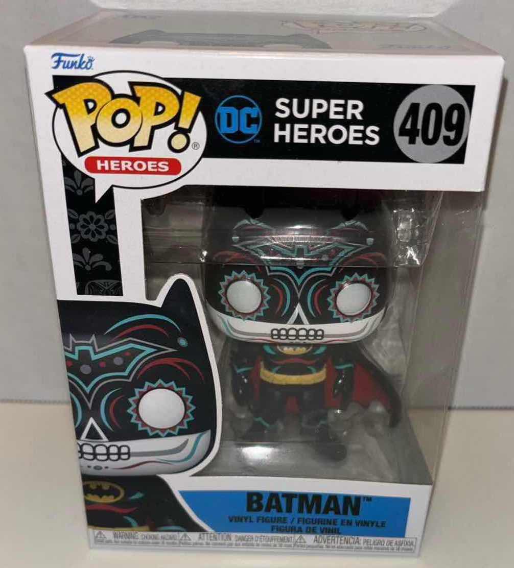 Photo 2 of NEW FUNKO POP! HEROES VINYL FIGURE, DIA DE LOS DC SUPER HEROES #409 BATMAN