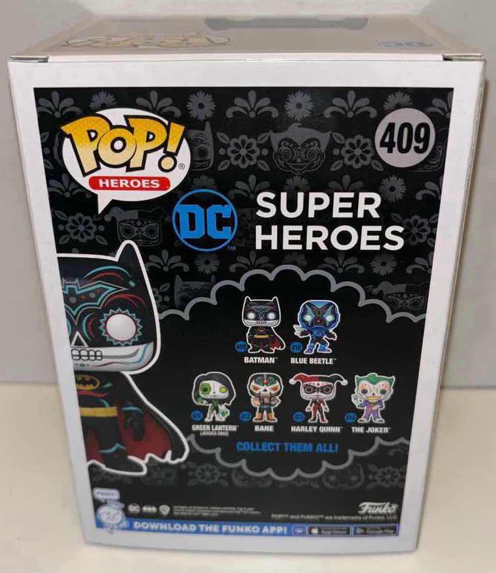 Photo 4 of NEW FUNKO POP! HEROES VINYL FIGURE, DIA DE LOS DC SUPER HEROES #409 BATMAN