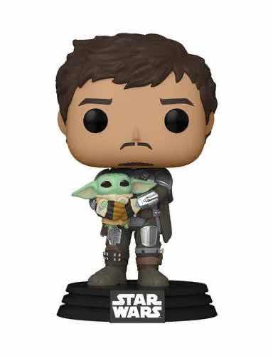 Photo 1 of NEW FUNKO POP! STAR WARS VINYL BOBBLEHEAD, #461 THE MANDALORIAN WITH GROGU