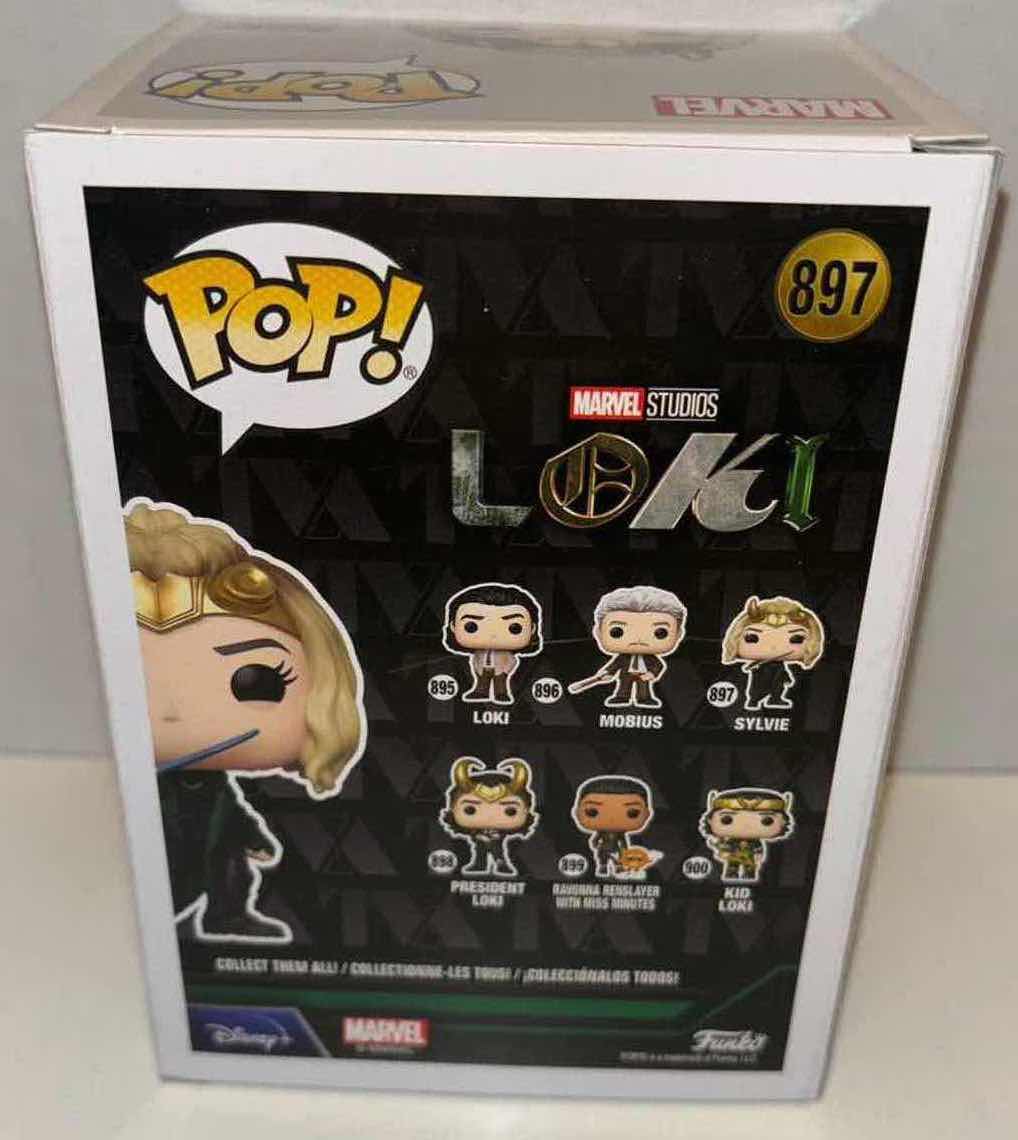 Photo 4 of NEW FUNKO POP! MARVEL STUDIOS BOBBLEHEAD VINYL FIGURE, LOKI #897 “SYLVIE”