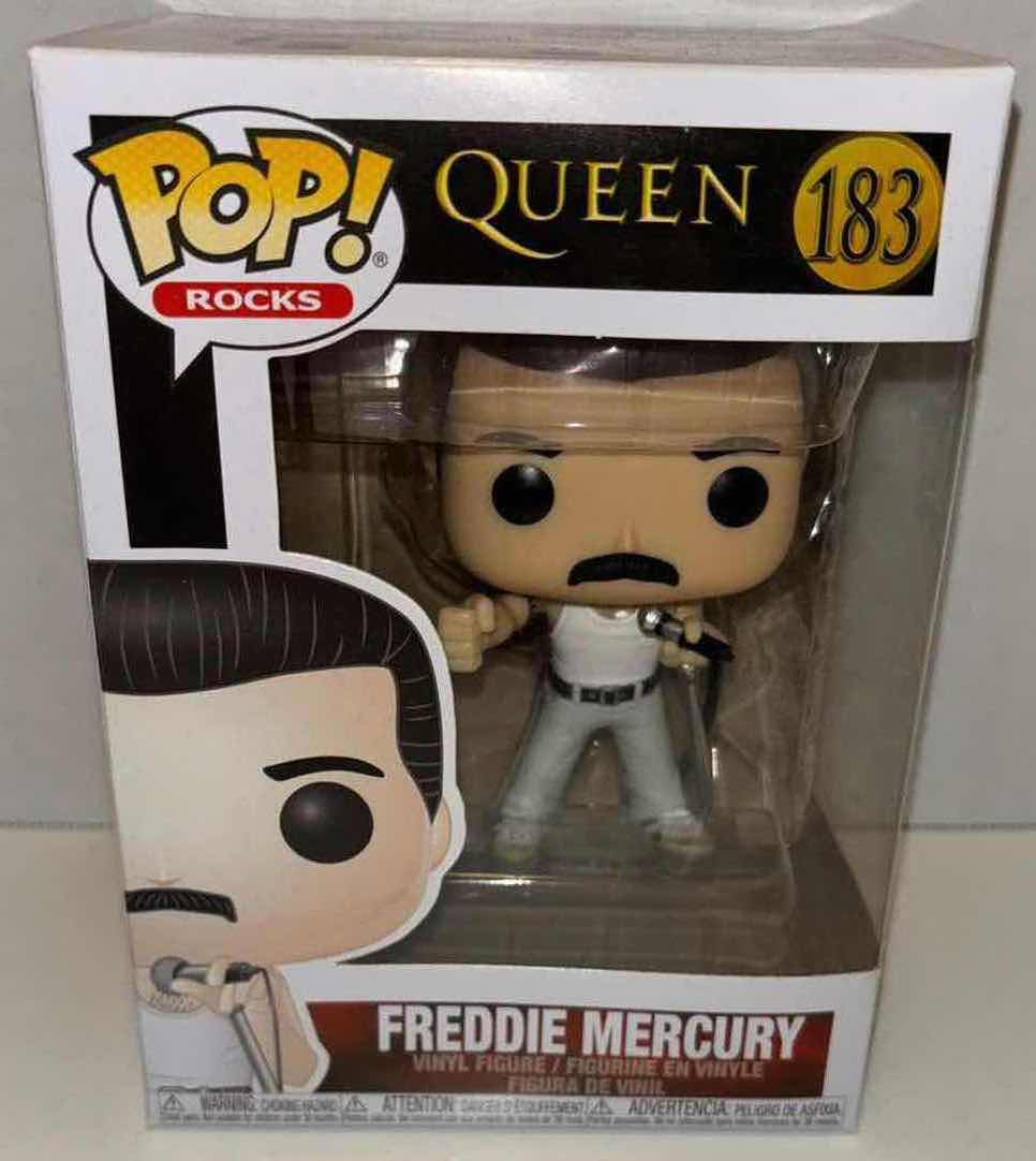 Photo 2 of NEW FUNKO POP! ROCKS VINYL FIGURE, QUEEN #183 FREDDIE MERCURY