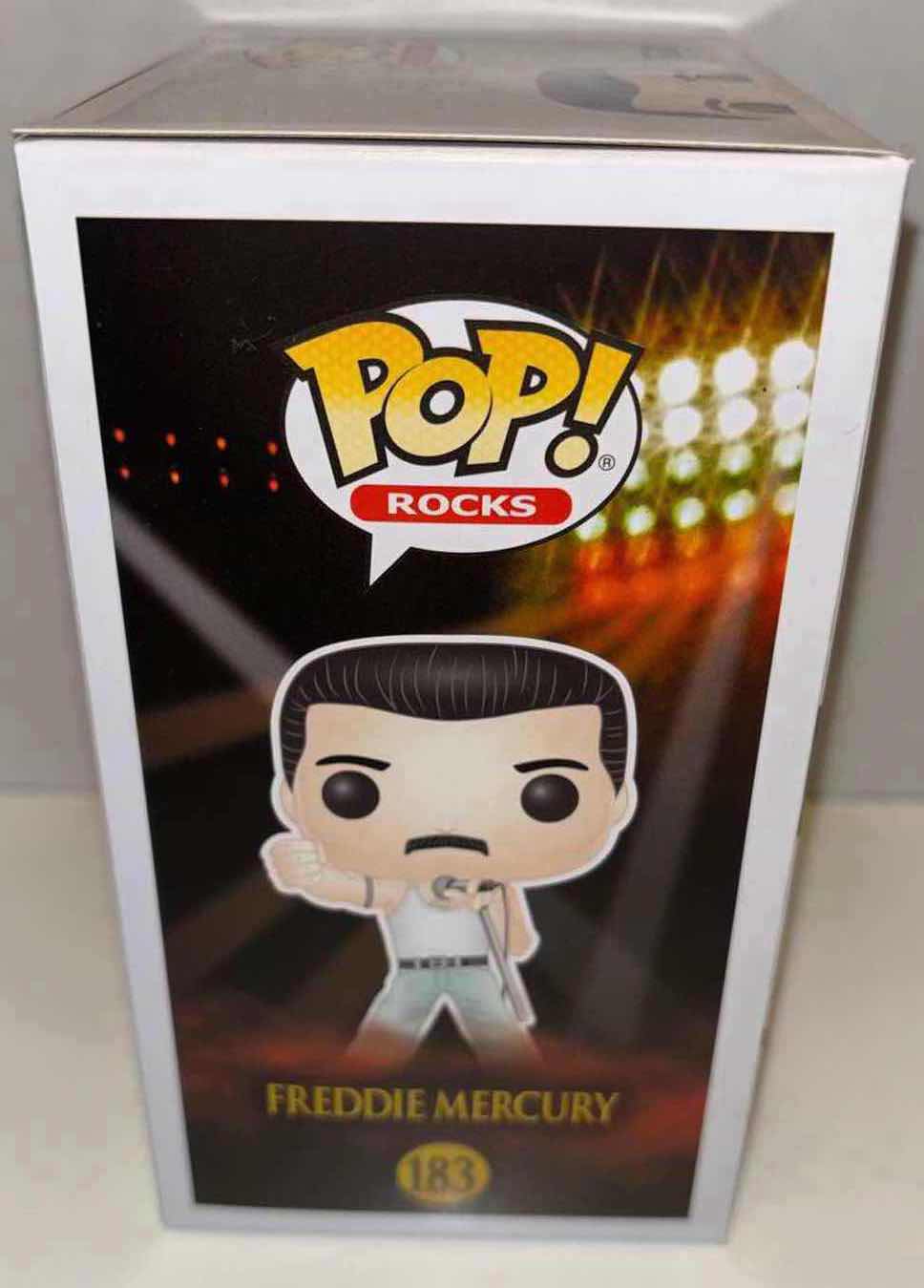 Photo 3 of NEW FUNKO POP! ROCKS VINYL FIGURE, QUEEN #183 FREDDIE MERCURY