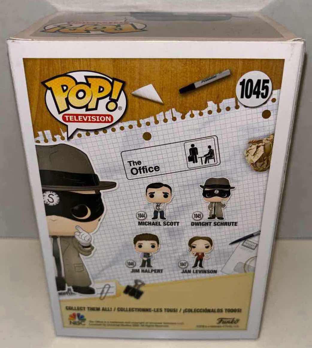 Photo 4 of NEW FUNKO POP! TELEVISION VINYL FIGURE, THE OFFICE #1045 DWIGHT SCHRUTE AS SCRANTON STRANGLER