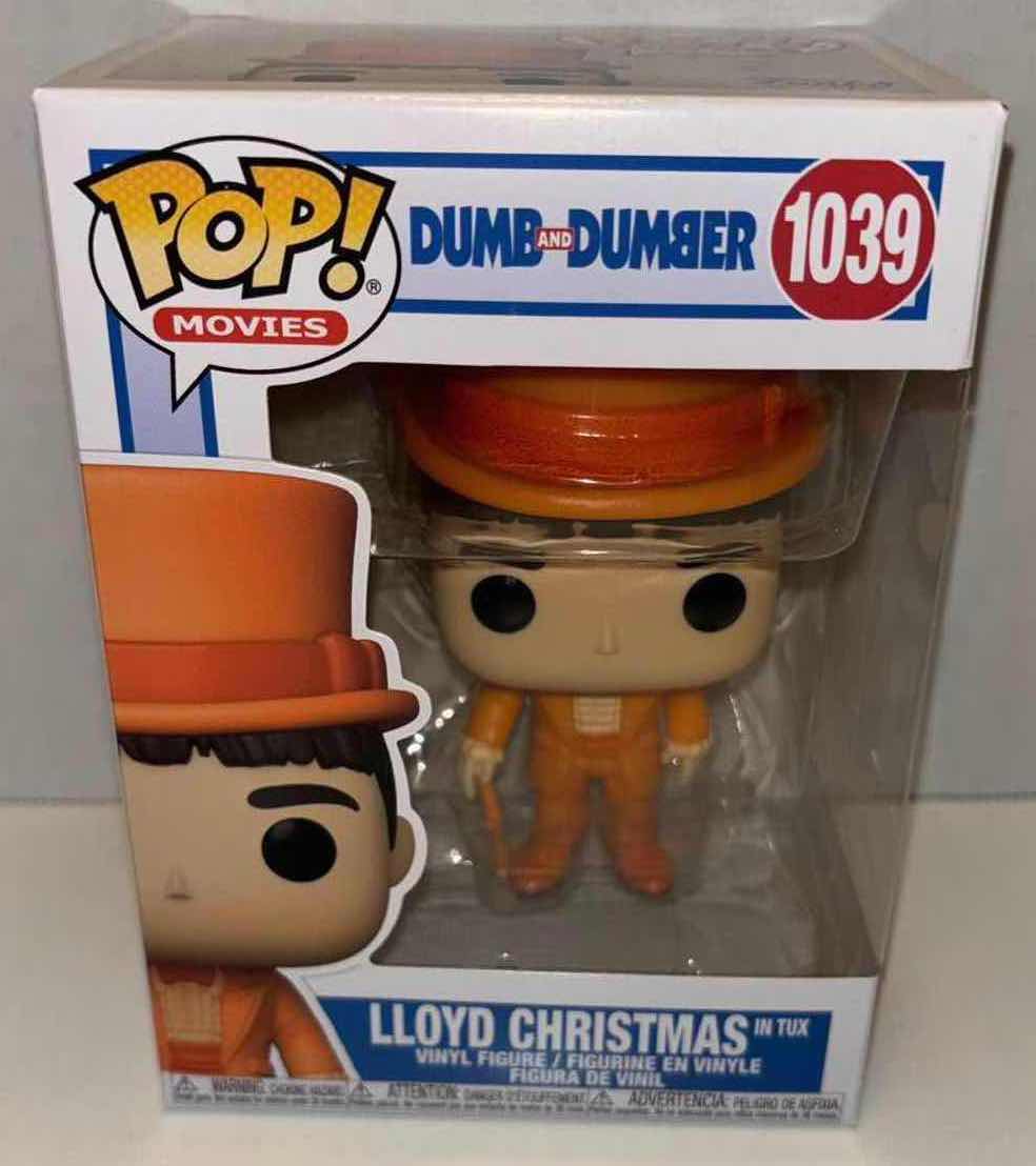 Photo 2 of NEW FUNKO POP! MOVIES VINYL FIGURE, DUMB AND DUMBER #1039 LLOYD CHRISTMAS IN TUX