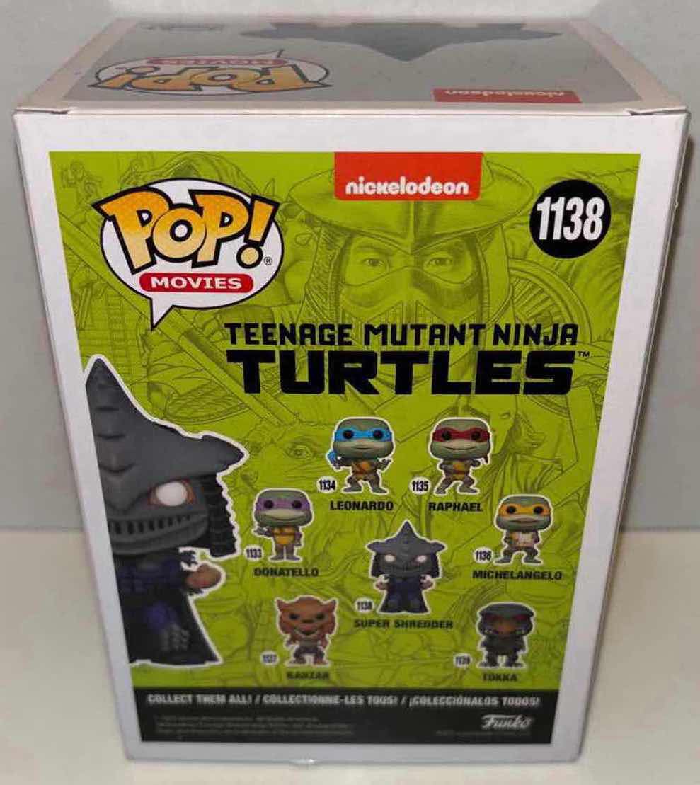 Photo 4 of NEW FUNKO POP! MOVIES VINYL FIGURE, TEENAGE MUTANT NINJA TURTLES #1138 “SUPER SHREDDER”