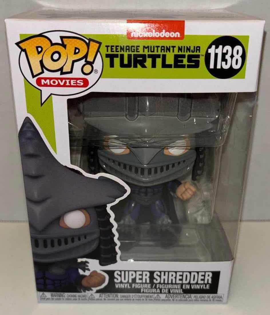 Photo 2 of NEW FUNKO POP! MOVIES VINYL FIGURE, TEENAGE MUTANT NINJA TURTLES #1138 “SUPER SHREDDER”