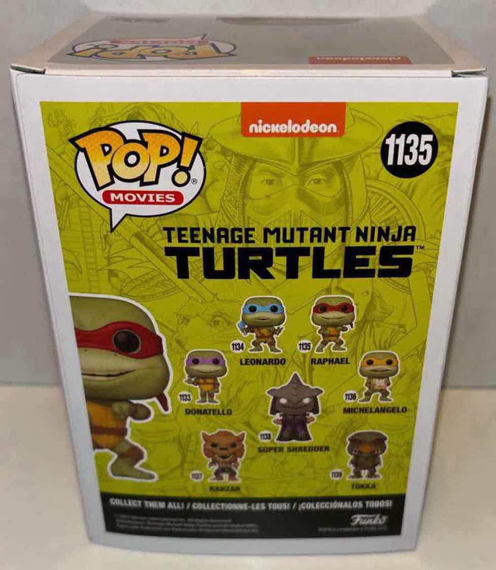 Photo 4 of NEW FUNKO POP! MOVIES VINYL FIGURE, TEENAGE MUTANT NINJA TURTLES #1135 “RAPHAEL”