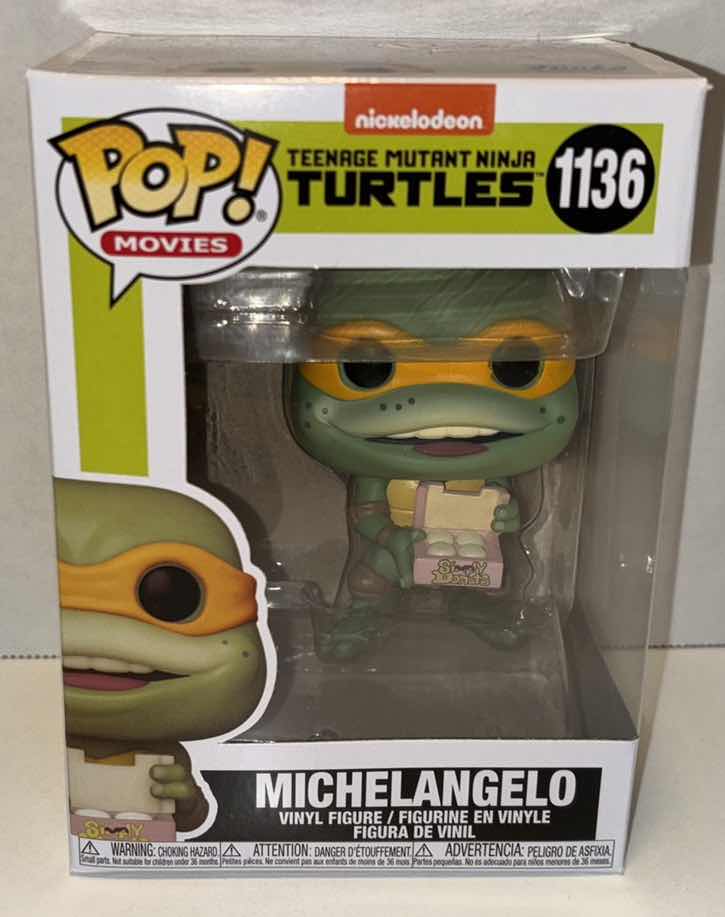 Photo 2 of NEW FUNKO POP! MOVIES VINYL FIGURE, TEENAGE MUTANT NINJA TURTLES #1136 “MICHELANGO”