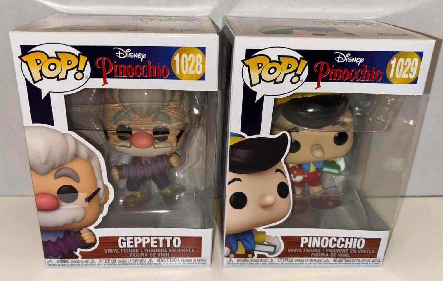 Photo 2 of NEW FUNKO POP! DISNEY PINOCCHIO VINYL FIGURE 2-PACK, #1028 GEPPETTO & #1029 PINOCCHIO