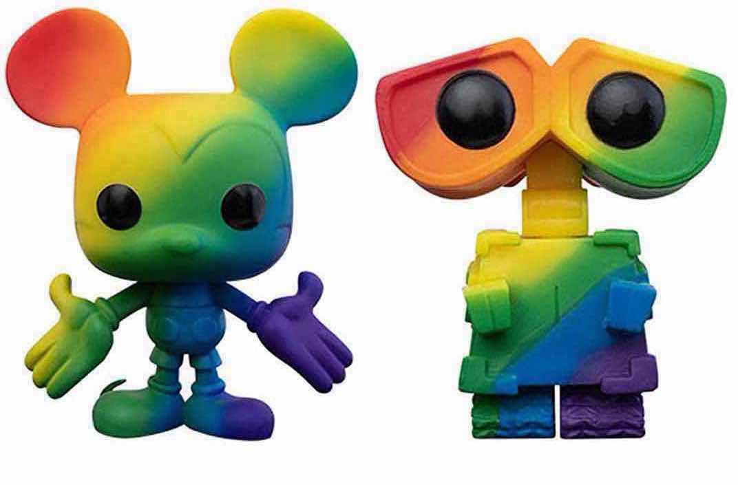 Photo 1 of NEW FUNKO POP! DISNEY/PIXAR PRIDE VINYL FIGURE 2-PACK, #01 MICKEY MOUSE & #45 WALL-E