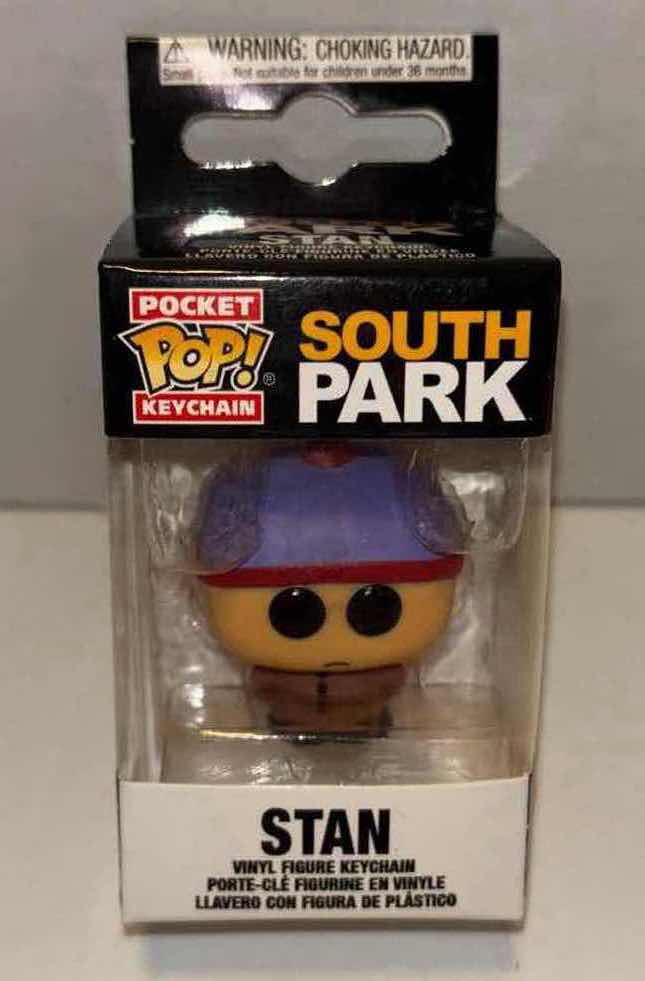 Photo 6 of NEW FUNKO POP! SOUTH PARK VINYL FIGURE & POCKET POP! KEYCHAIN 2-PACK, #24 KYLE & STAN KEYCHAIN