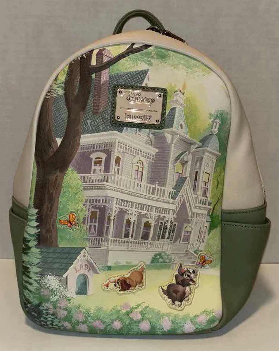 Photo 5 of NEW LOUNGEFLY DISNEY LADY & THE TRAMP LOVED ONE MINI FAUX LEATHER BACKPACK (BOXLUNCH EXCLUSIVE)