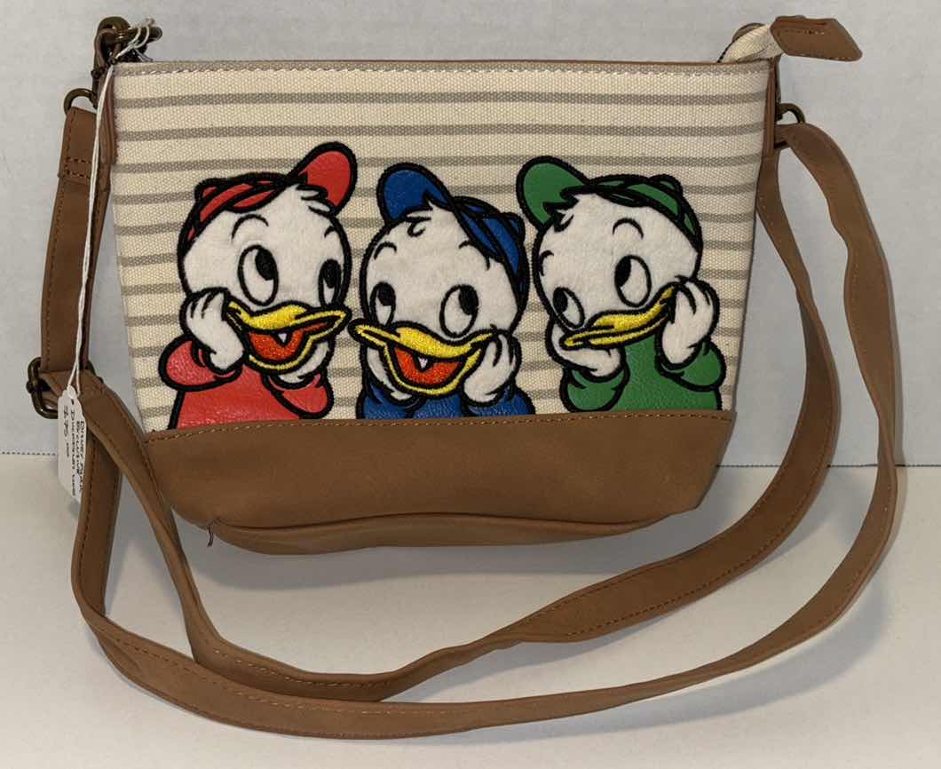 Photo 1 of NEW VINTAGE STYLE LOUNGEFLY DISNEY PARKS EXCLUSIVE, DUCKTALES CANVAS CROSSBODY BAG