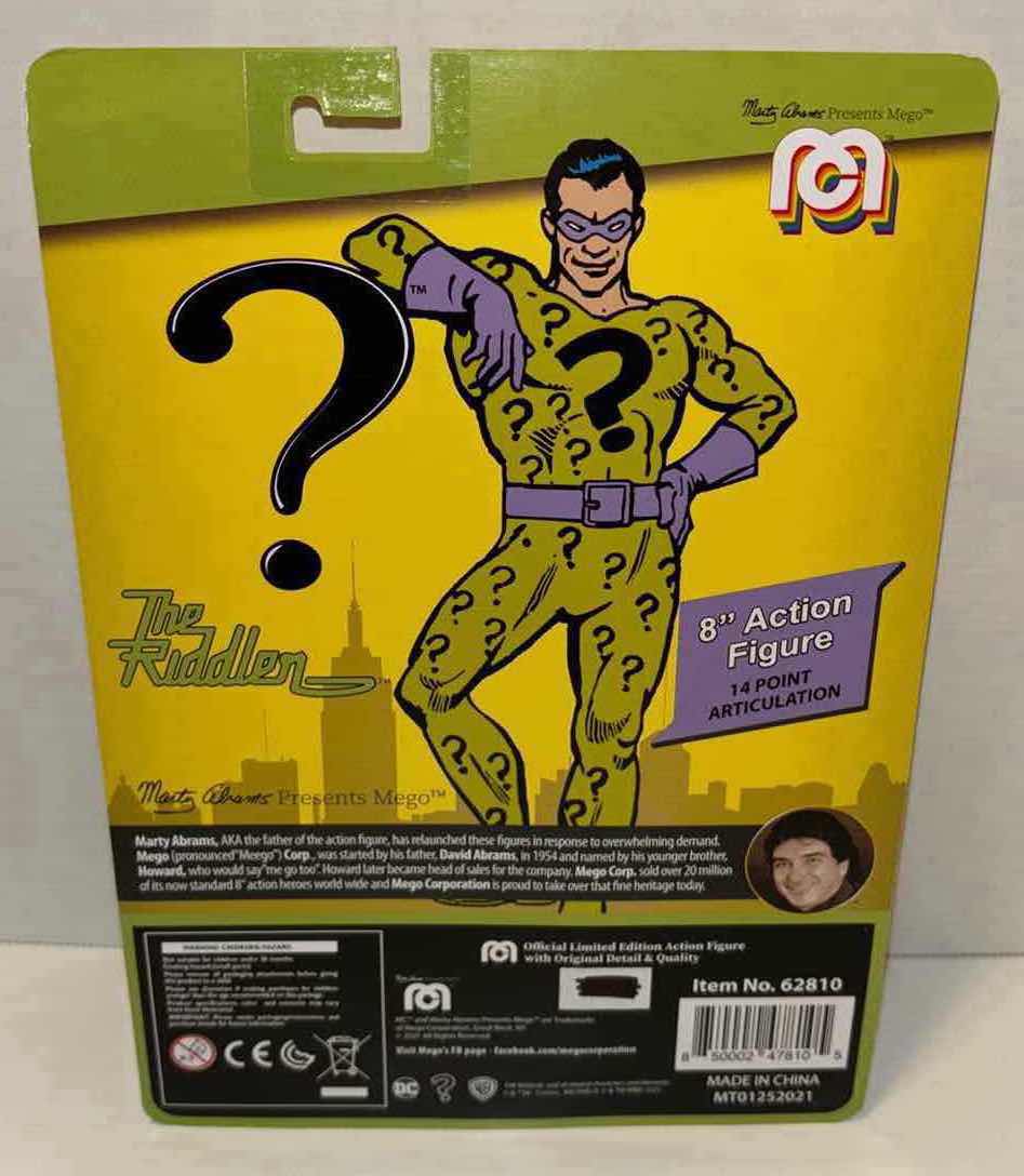 Photo 3 of BRAND NEW MEGO 8” ACTION FIGURE, DC COMICS “THE RIDDLER”