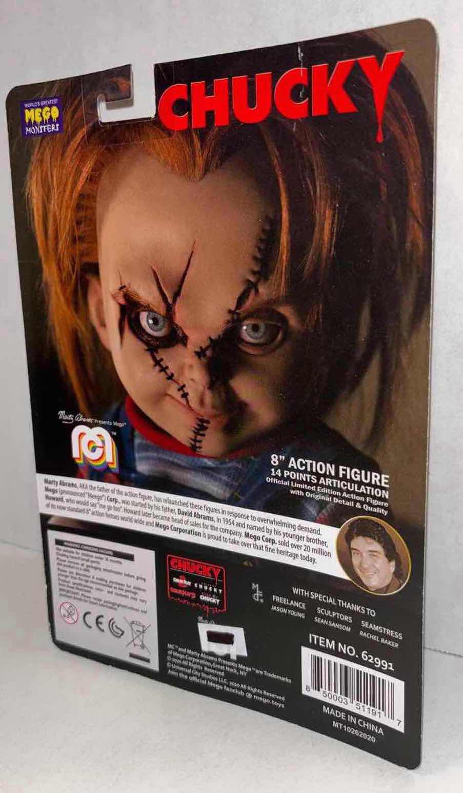 Photo 3 of BRAND NEW MEGO 8” ACTION FIGURE, “CHUCKY”