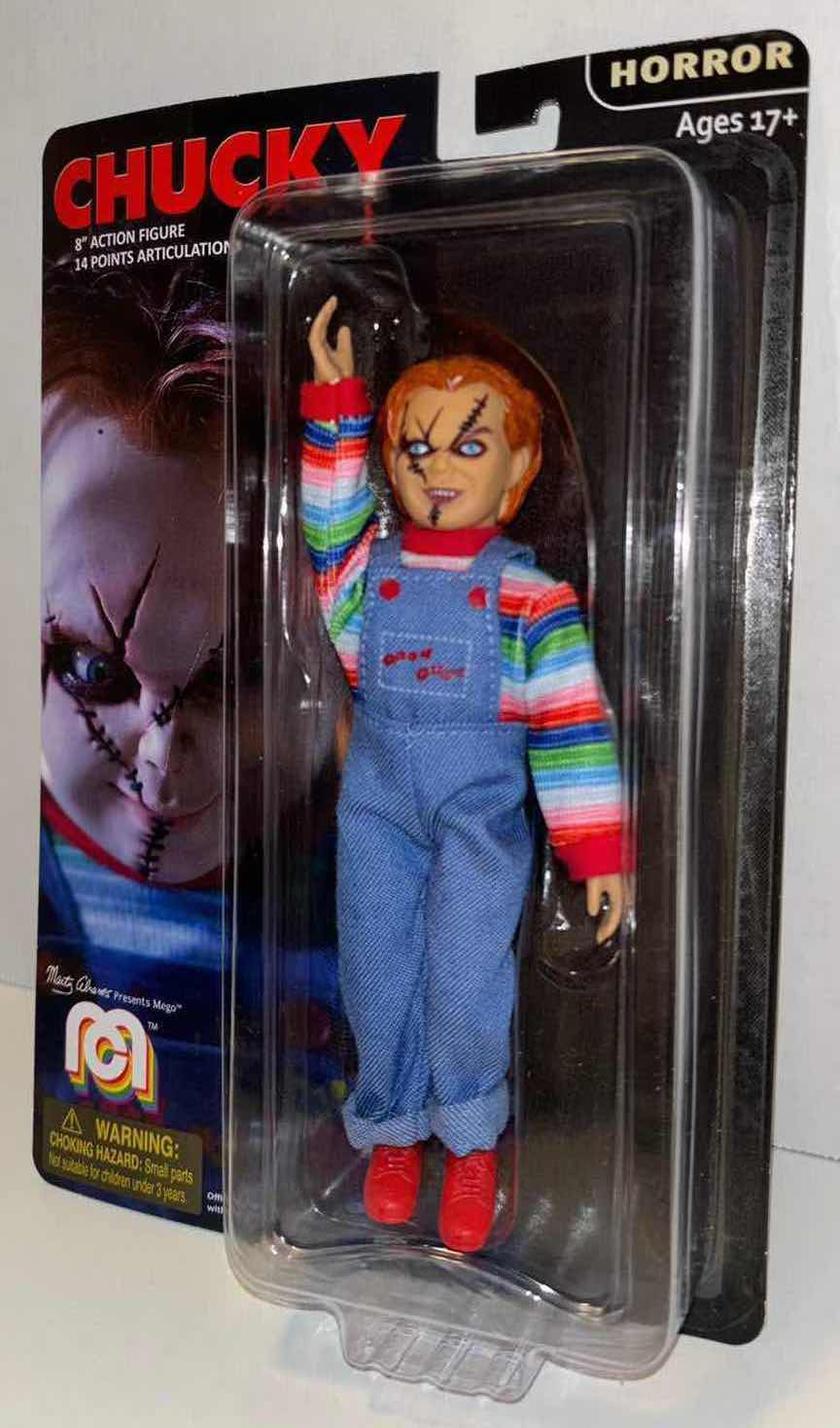 Photo 2 of BRAND NEW MEGO 8” ACTION FIGURE, “CHUCKY”