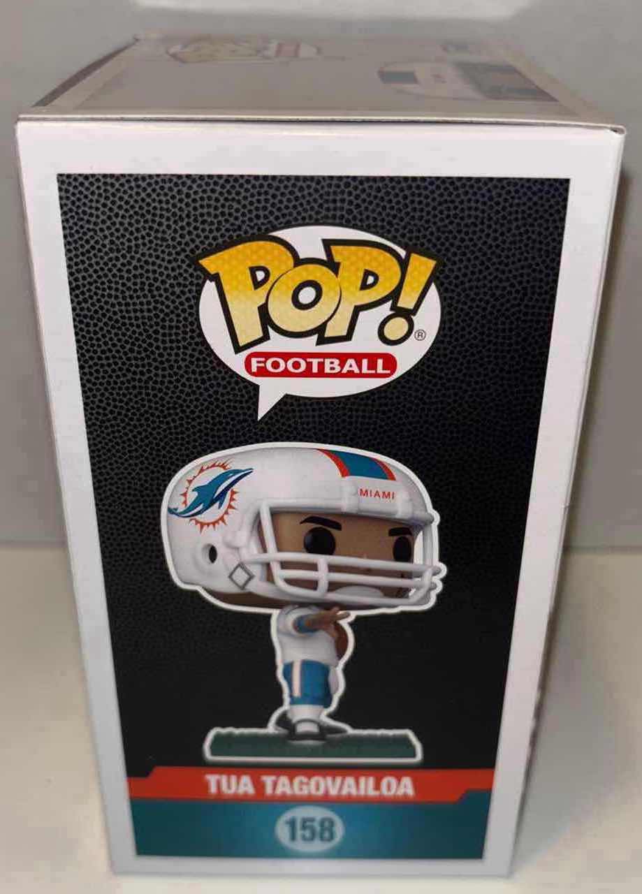 Photo 3 of NEW FUNKO POP! FOOTBALL VINYL FIGURE, NFL MIAMI DOLPHINS #158 TUA TAGOVAILOA