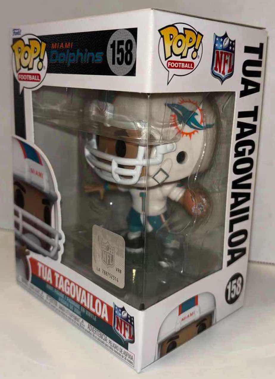 Photo 2 of NEW FUNKO POP! FOOTBALL VINYL FIGURE, NFL MIAMI DOLPHINS #158 TUA TAGOVAILOA