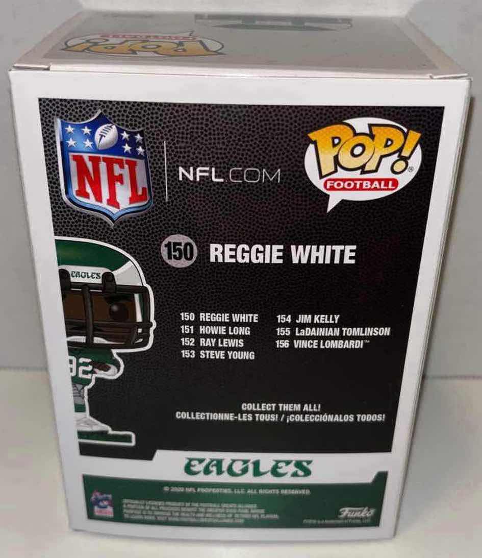 Photo 4 of NEW FUNKO POP! FOOTBALL VINYL FIGURE, NFL PHILADELPHIA EAGLES #150 REGGIE WHITE