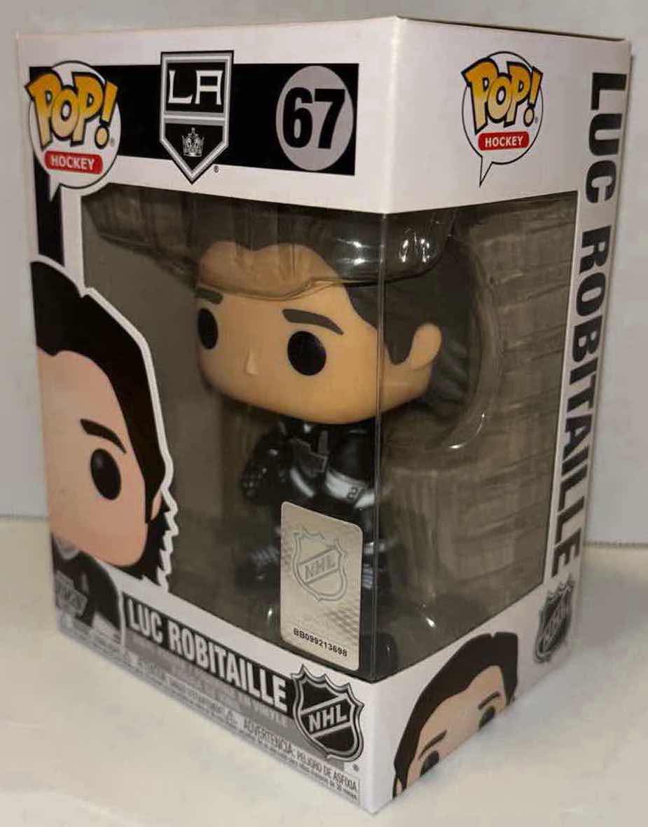 Photo 2 of NEW FUNKO POP! HOCKEY VINYL FIGURE, NHL LOS ANGELES KINGS #67 LUC ROBITAILLE