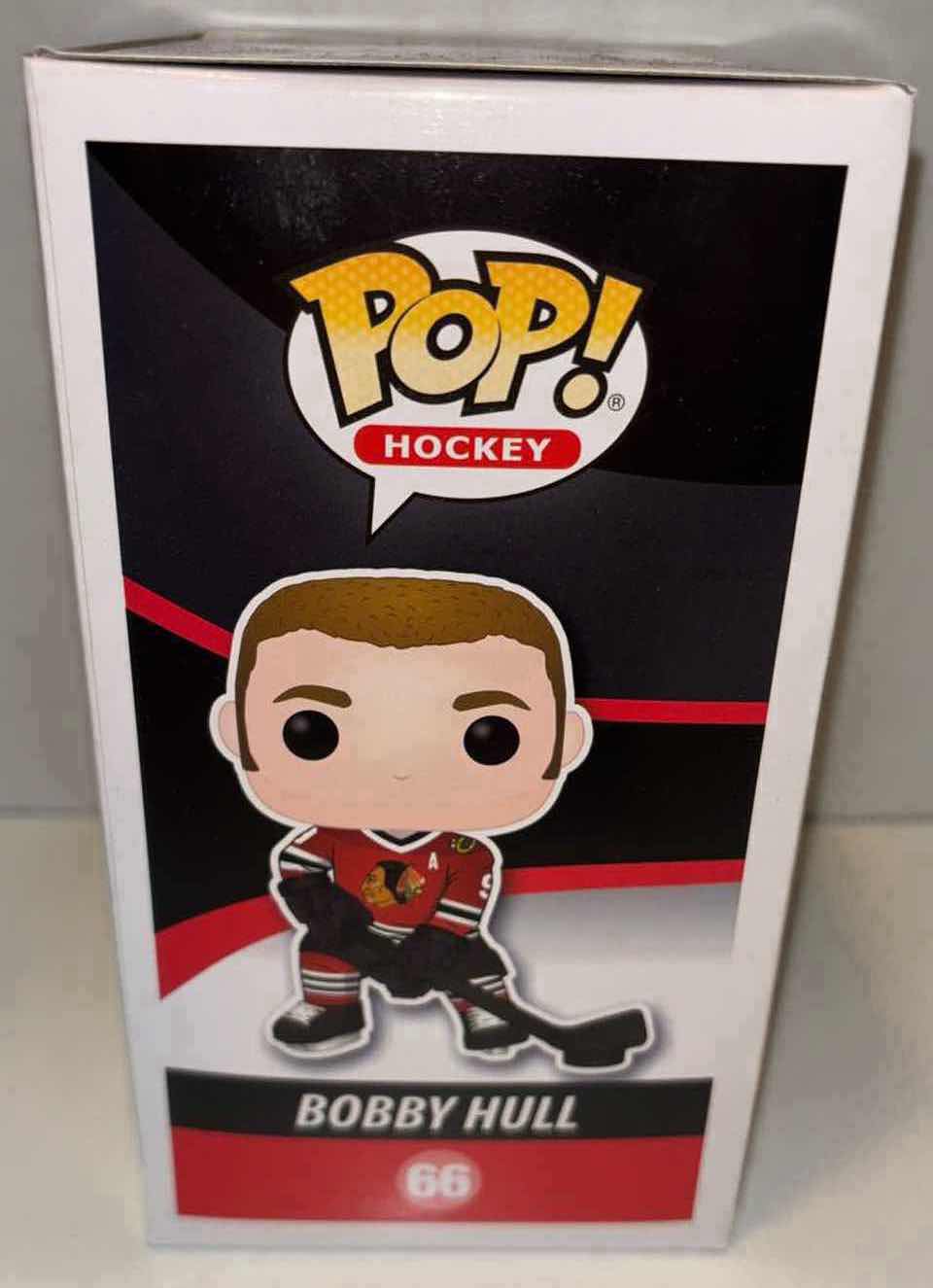 Photo 3 of NEW FUNKO POP! HOCKEY VINYL FIGURE, NHL CHICAGO BLACKHAWKS #66 BOBBY HULL