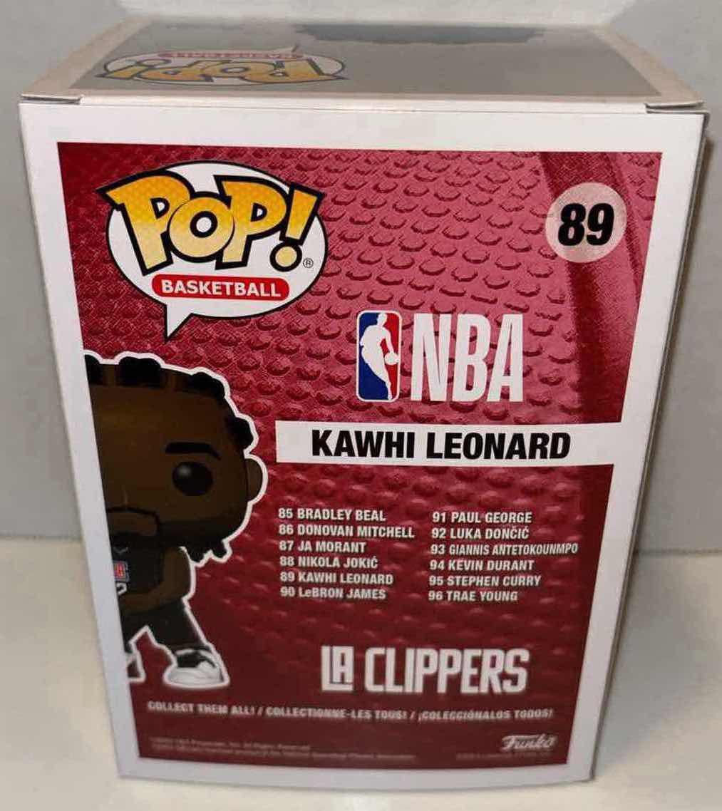 Photo 4 of NEW FUNKO POP! BASKETBALL VINYL FIGURE, NBA LOS ANGELES CLIPPERS #89 KAWHI LEONARD