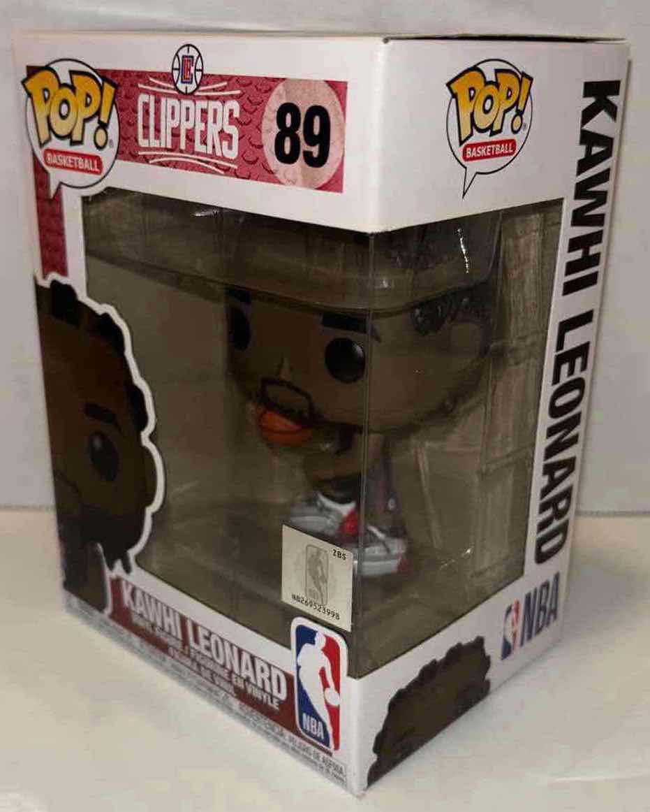 Photo 2 of NEW FUNKO POP! BASKETBALL VINYL FIGURE, NBA LOS ANGELES CLIPPERS #89 KAWHI LEONARD