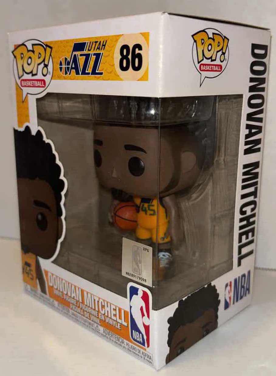 Photo 2 of NEW FUNKO POP! BASKETBALL VINYL FIGURE, NBA UTAH JAZZ #86 DONOVAN MITCHELL