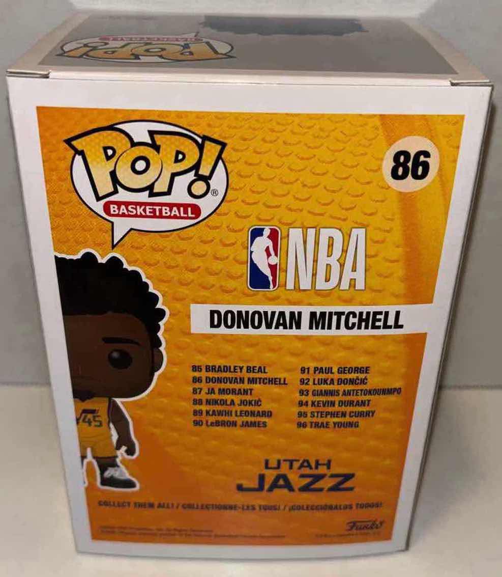 Photo 4 of NEW FUNKO POP! BASKETBALL VINYL FIGURE, NBA UTAH JAZZ #86 DONOVAN MITCHELL