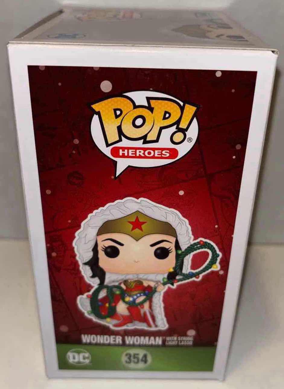 Photo 3 of NEW FUNKO POP! HEROES VINYL FIGURE,  DC SUPER HEROES #354 WONDER WOMAN WITH STRING LIGHT LASSO