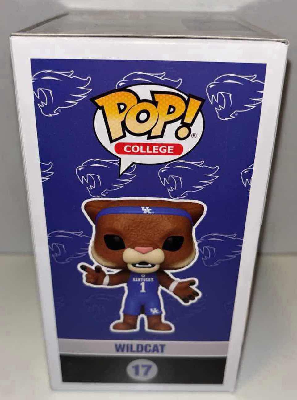 Photo 3 of NEW FUNKO POP! COLLEGE MASCOT VINYL FIGURE, UNIVERSITY OF KENTUCKY #17 WILDCAT