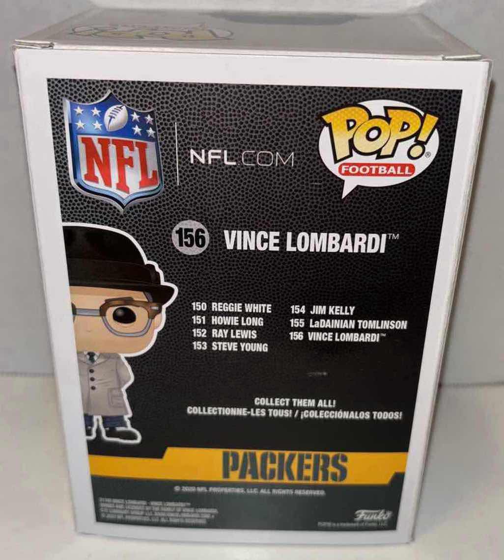 Photo 4 of NEW FUNKO POP! FOOTBALL VINYL FIGURE, NFL LEGEND GREENBAY PACKERS #156 VINCE LOMBARDI