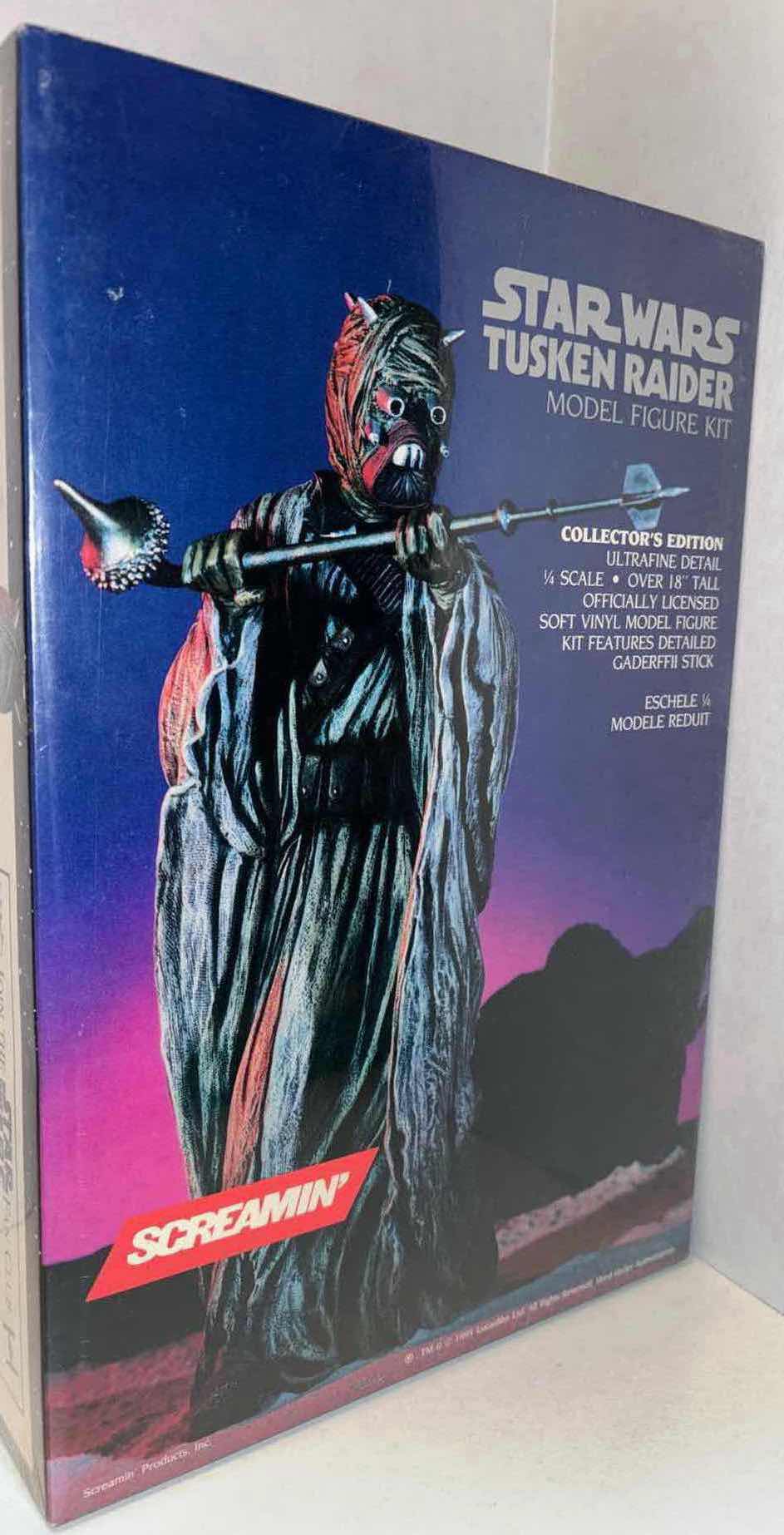 Photo 1 of BRAND NEW SCREAMIN’ 1995 COLLECTORS EDITION MODEL FIGURE KIT, STAR WARS “TUSKEN RAIDER” (1/4 SCALE, 18” TALL)