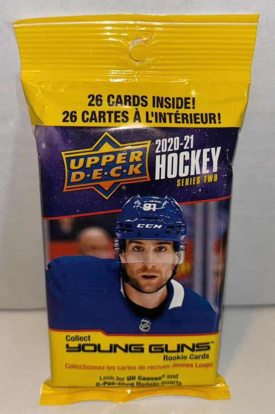 Photo 1 of NEW FACTORY SEALED UPPER DECK 2020-2021 HOCKEY SERIES 2 FAT PACK (26 CARDS)