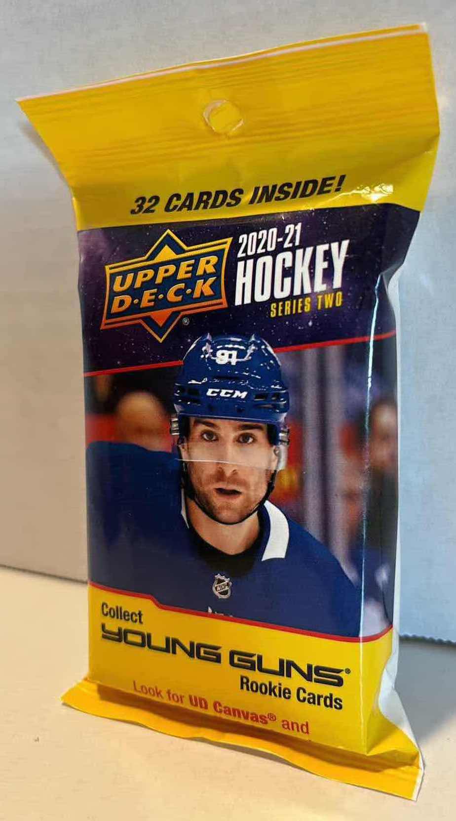 Photo 1 of NEW FACTORY SEALED UPPER DECK 2020-2021 HOCKEY SERIES 2 JUMBO FAT PACK (32 CARDS)