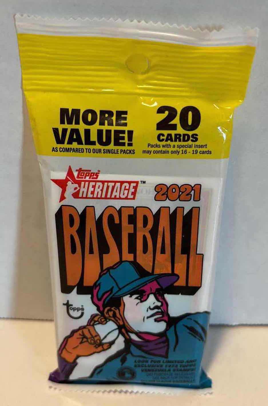 Photo 1 of NEW FACTORY SEALED TOPPS HERITAGE 2021 BASEBALL CARDS (20 CARDS)