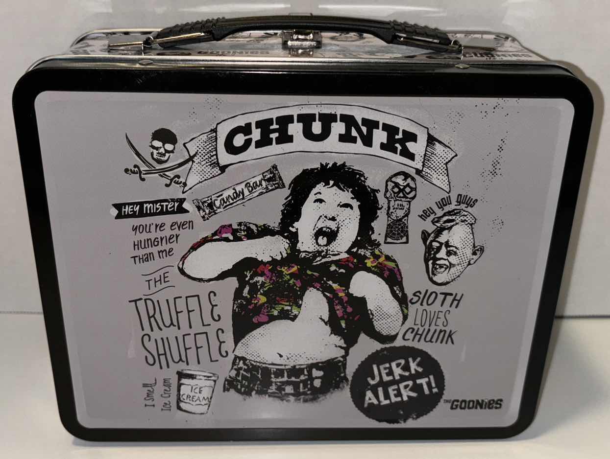 Photo 3 of NEW FACTORY ENTERTAINMENT TIN TOTE, “THE GOONIES”