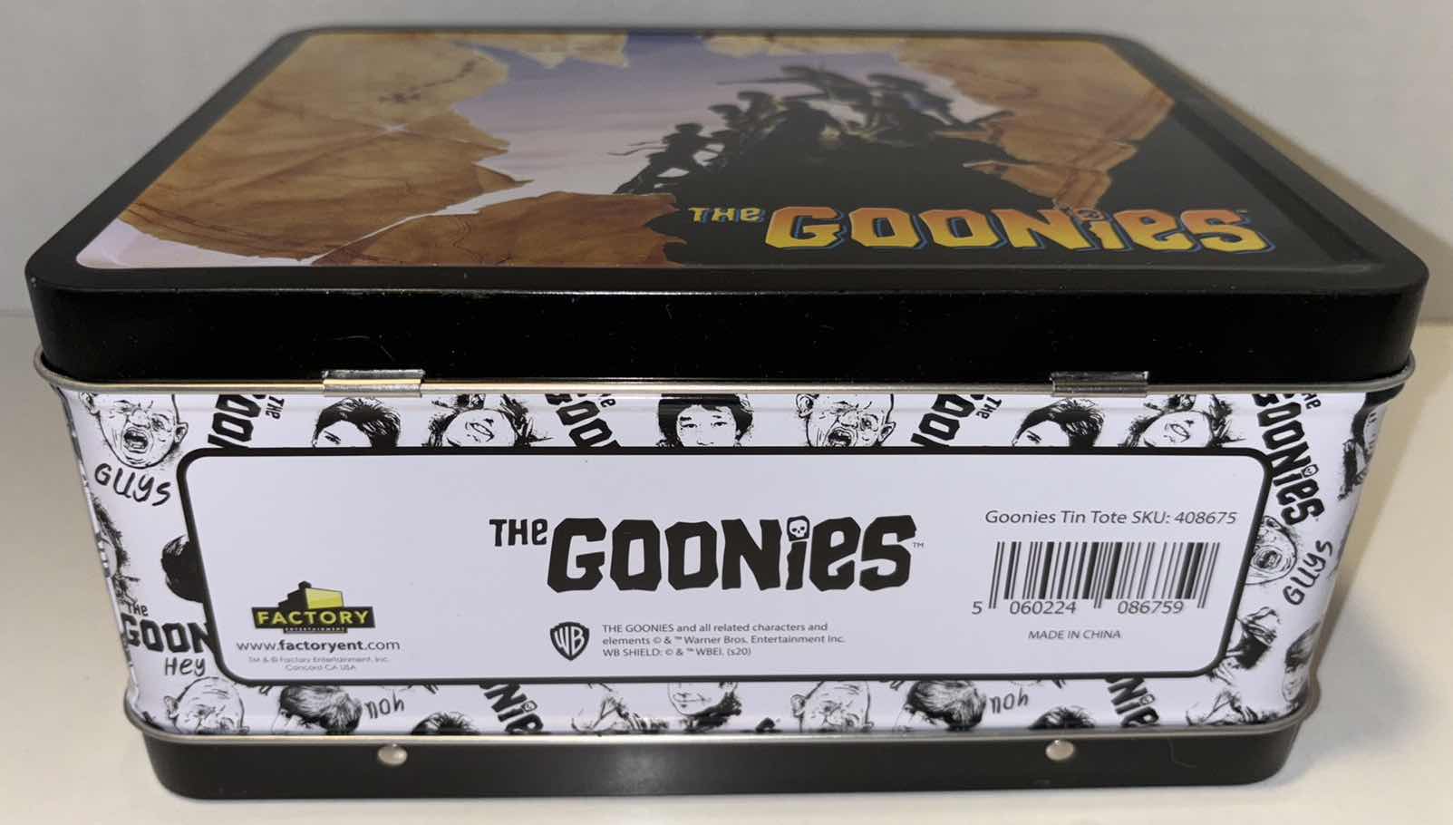 Photo 5 of NEW FACTORY ENTERTAINMENT TIN TOTE, “THE GOONIES”
