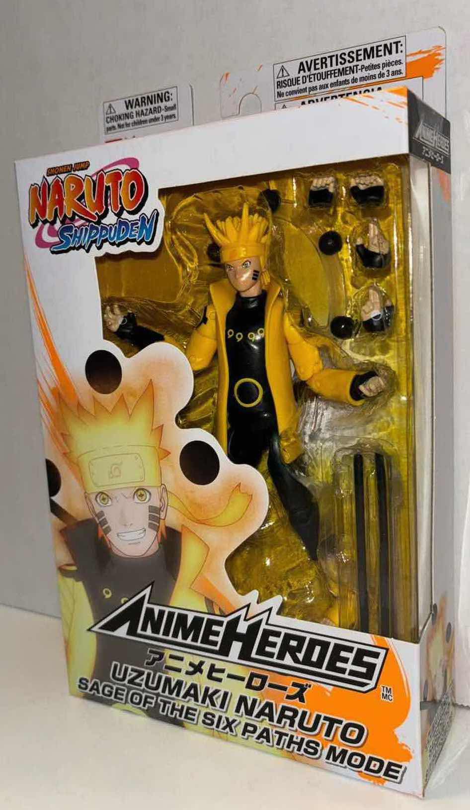 Photo 2 of NEW BANDAI ANIME HEROES NARUTO SHIPPUDEN ACTION FIGURE & ACCESSORIES, “UZUMAKI NARUTO” SAGE OF THE SIX PATHS MODE