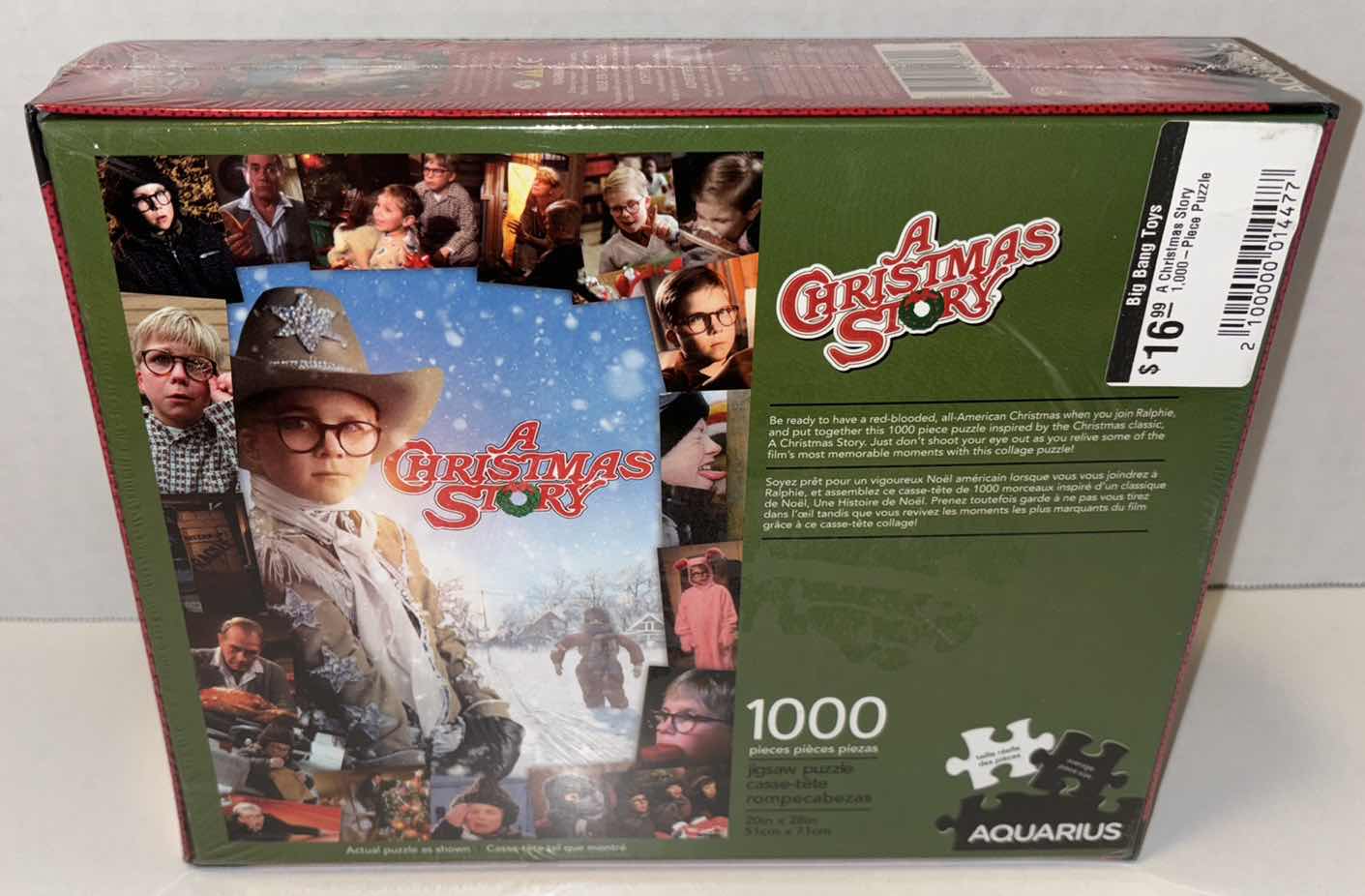 Photo 3 of NEW AQUARIUS 1000 PC JIGSAW PUZZLE, “A CHRISTMAS STORY” 20” X 28”