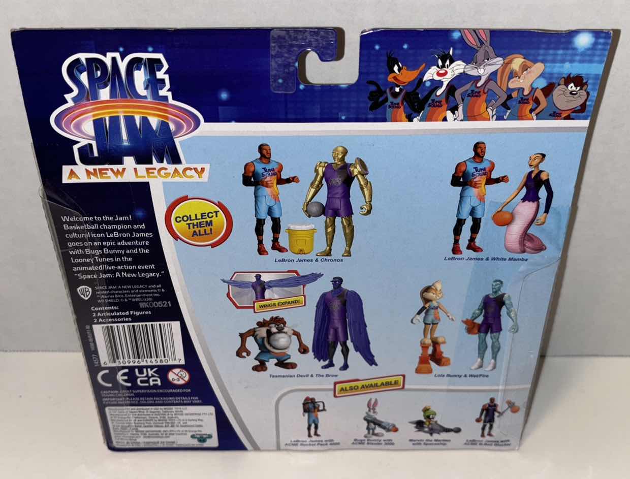 Photo 3 of NEW MOOSE TOYS SPACE JAM A NEW LEGACY ACTION FIGURES & ACCESSORIES, “ON COURT RIVALS LOLA BUNNY & WET/FIRE”