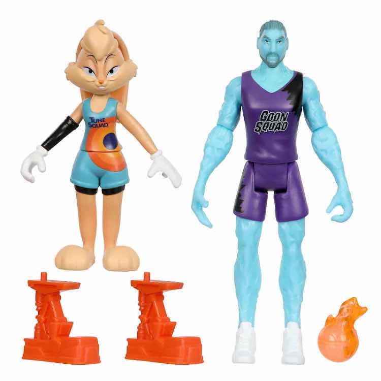 Photo 1 of NEW MOOSE TOYS SPACE JAM A NEW LEGACY ACTION FIGURES & ACCESSORIES, “ON COURT RIVALS LOLA BUNNY & WET/FIRE”