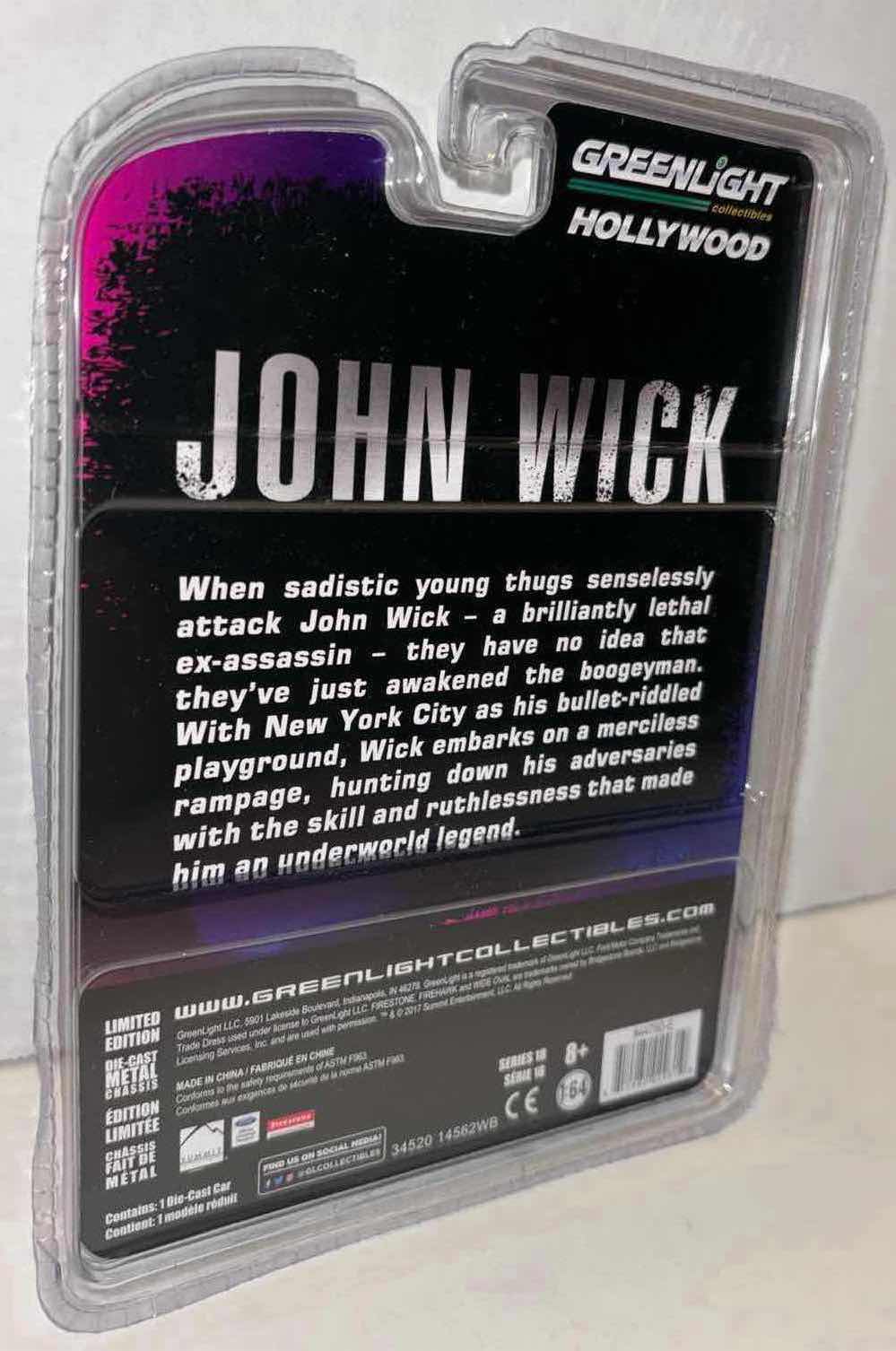 Photo 2 of NEW GREENLIGHT COLLECTIBLES HOLLYWOOD LIMITED EDITION 1:64 SCALE DIE-CAST METAL VEHICLE, JOHN WICK 1969 FORD MUSTANG BOSS 429