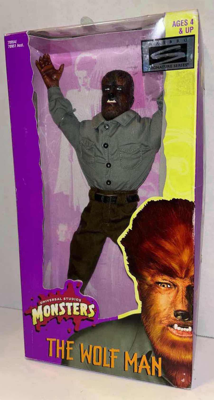 Photo 1 of NEW 1998 HASBRO SIGNATURE SERIES UNIVERSAL STUDIOS MONSTERS 12” ACTION FIGURE “THE WOLF MAN”