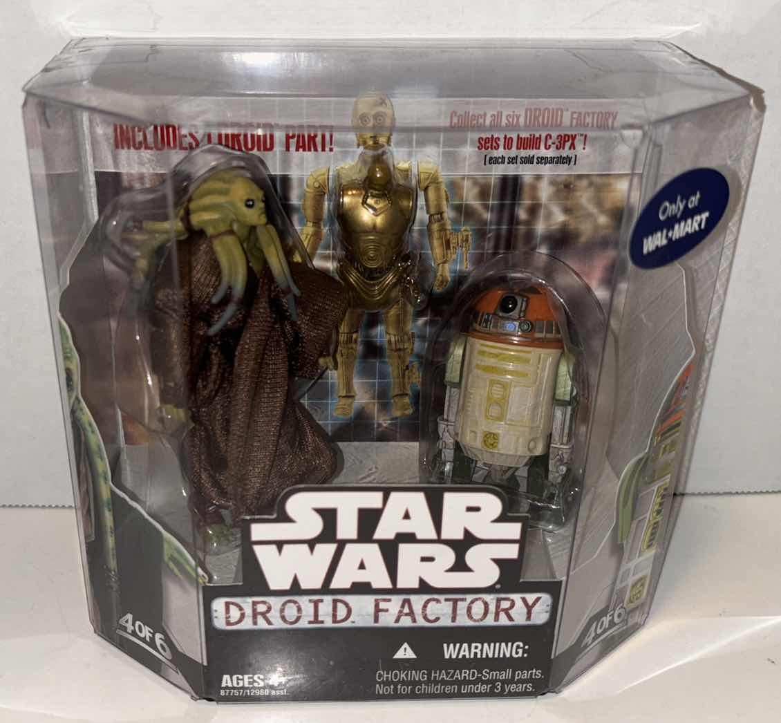 Photo 1 of $NEW HASBRO WALMART EXCLUSIVE STAR WARS DROID FACTORY 2-PACK FIGURE ASSORTMENT, #4 OF 6 “KIT FISTO & R4-H5”