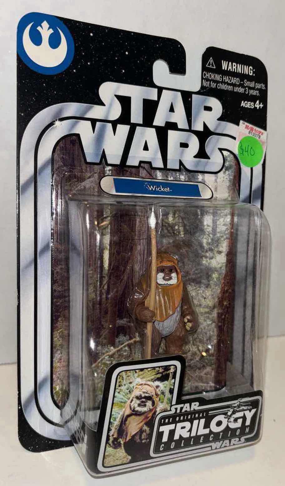 Photo 1 of NEW HASBRO 2004 STAR WARS THE ORIGINAL TRILOGY COLLECTION ACTION FIGURE & ACCESSORIES, OTC #17 “WICKET”