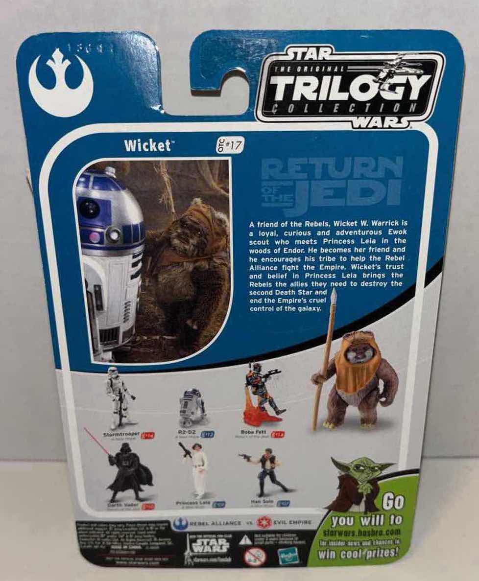 Photo 3 of NEW HASBRO 2004 STAR WARS THE ORIGINAL TRILOGY COLLECTION ACTION FIGURE & ACCESSORIES, OTC #17 “WICKET”